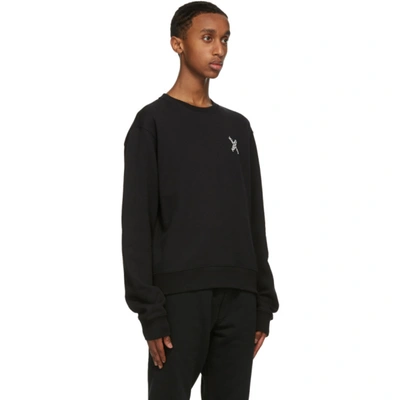 Shop Kenzo Black Little X Sport Sweatshirt In 99 - Black