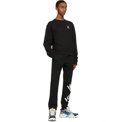 Shop Kenzo Black Little X Sport Sweatshirt In 99 - Black