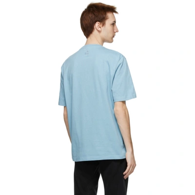 Shop Lanvin Blue Logo T-shirt In 221 Sky Blue