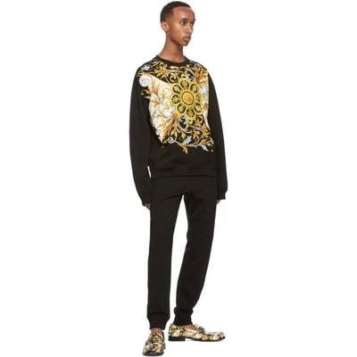 Shop Versace Black Barocco Mitchel Sweatshirt