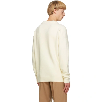 Shop Jil Sander Off-white Wool Sweater In 105 Antique