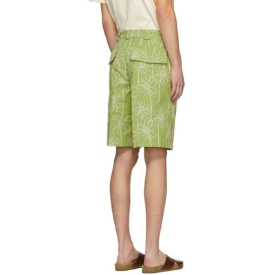 Shop Jacquemus Green Le Short De Costume Shorts In Lt Green