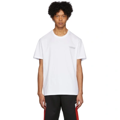 Shop Givenchy White Tape Details T-shirt In 100-white