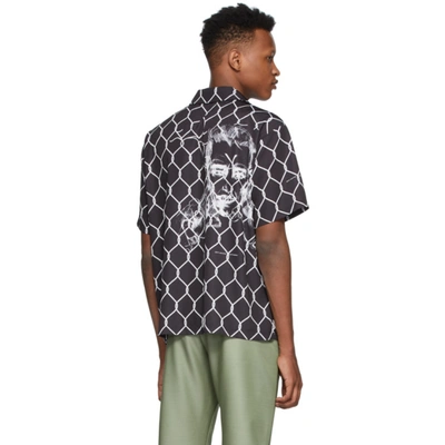 Shop Off-white Black And White Broken Fence Shirt In 1001 Blkwht