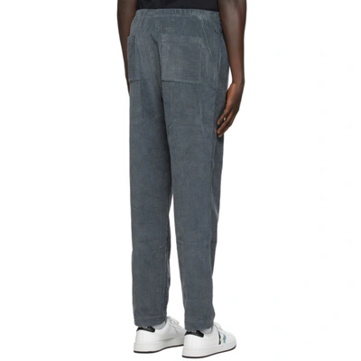 Shop Kenzo Grey Corduroy Jogging Trousers In 97 Stone Gr