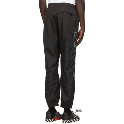 Shop Off-white Black Diag Nylon Lounge Pants In 1040 Blkblu