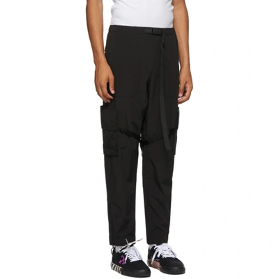 Shop Off-white Black Nylon Cargo Pants