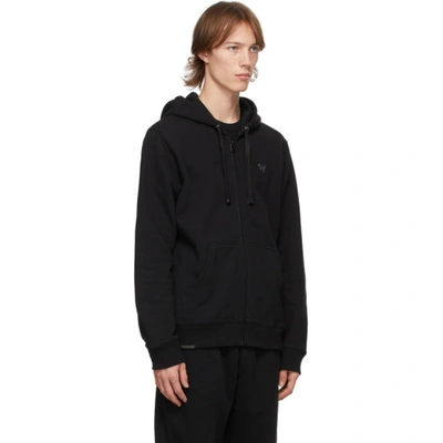 Shop Coach Black Fleece Essential Zip-up Hoodie