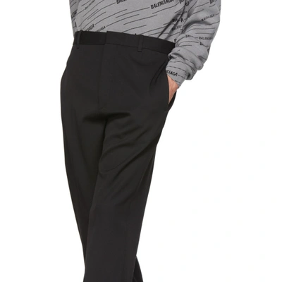 Shop Balenciaga Black Tailored Trousers In 1000 Black