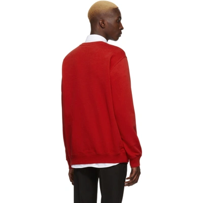Shop Givenchy Red Paris Sweatshirt In 620 Brgtred