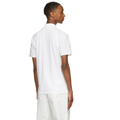 Shop Alexander Mcqueen White Logo Harness Polo In 9000 White