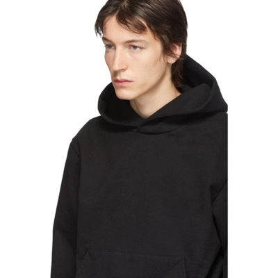 Shop Acne Studios Black Classic Fit Hoodie