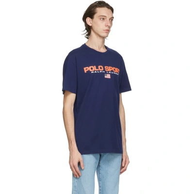 Shop Polo Ralph Lauren Blue 'polo Sport' T-shirt In Fall Royal