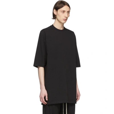 Shop Rick Owens Black Heavy Jersey T-shirt In 09 Black