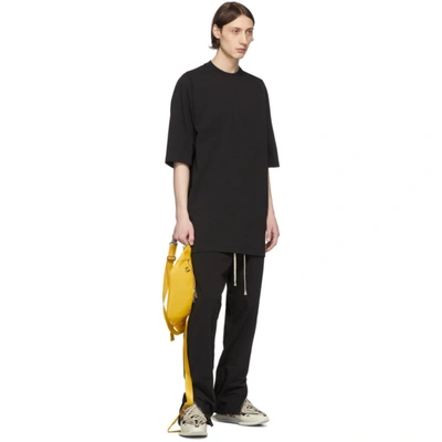 Shop Rick Owens Black Heavy Jersey T-shirt In 09 Black