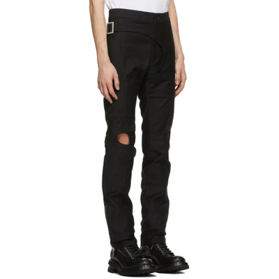 Shop Adyar Ssense Exclusive Black Multi-brace Trousers