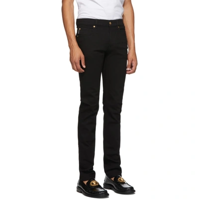 Shop Versace Black Taylor Jeans In A1008 Black