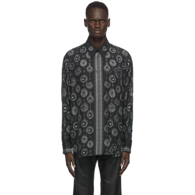 Shop Givenchy Black & Grey Jewelry Printed Shirt In 002-black/g