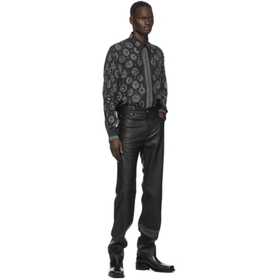 Shop Givenchy Black & Grey Jewelry Printed Shirt In 002-black/g