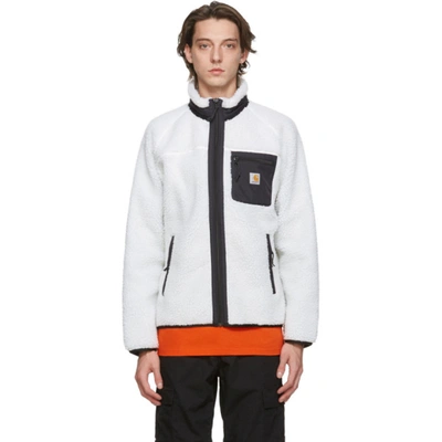 Shop Carhartt White Prentis Jacket In D600 Wax