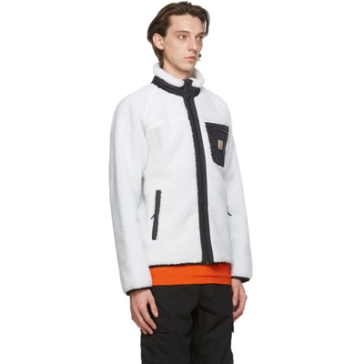 Shop Carhartt White Prentis Jacket In D600 Wax