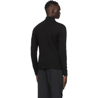 Shop A-cold-wall* Black Wool Rhombus Zip-up Jacket