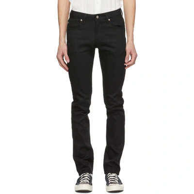 Shop Naked And Famous Black Stretch Skinny Guy Jeans