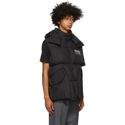 Shop Moncler Genius 7 Moncler Hiroshi Fujiwara Black Down Kyle Gilet Vest In 999 Black