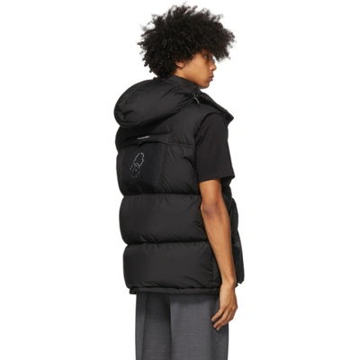 Shop Moncler Genius 7 Moncler Hiroshi Fujiwara Black Down Kyle Gilet Vest In 999 Black