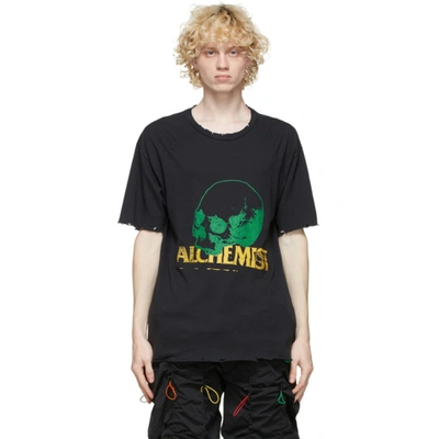 Shop Alchemist Black Smash It Up T-shirt In Vintage Blk