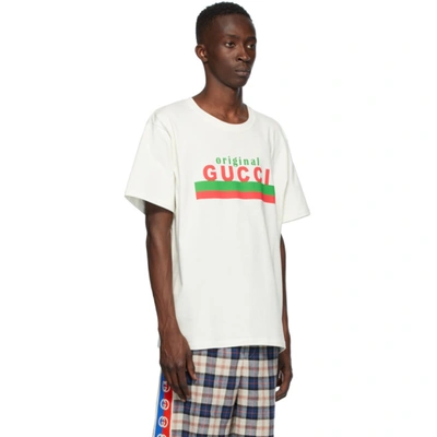 Shop Gucci Off-white 'original ' T-shirt In 9095 Snlt
