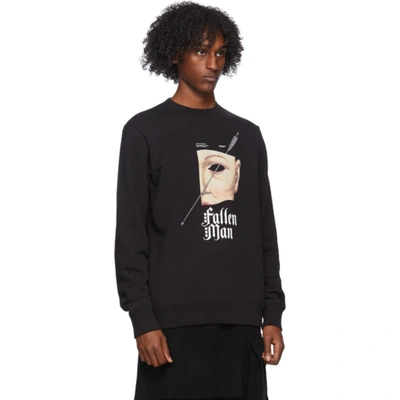 Shop Undercover Black Printed Sweatshirt
