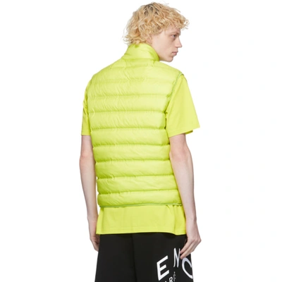 Shop Givenchy Green Lightweight Puffer Vest In 328-lime