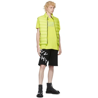 Shop Givenchy Green Lightweight Puffer Vest In 328-lime