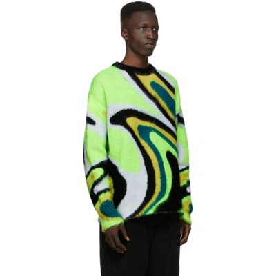 Shop Agr Ssense Exclusive Green Mohair Sweater
