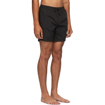 Shop Fendi Black 'forever ' Moisture-reactive Swim Shorts In F0gme Black