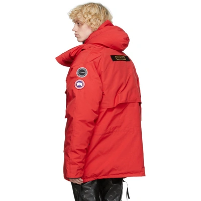 Shop Y/project Red Canada Goose Edition Down Constable Parka