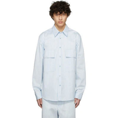 Shop Sies Marjan Blue & White Striped Torres Shirt In Cloudsugstr