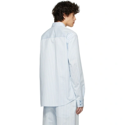 Shop Sies Marjan Blue & White Striped Torres Shirt In Cloudsugstr