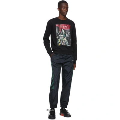 Shop Off-white Black Caravaggio Painting Sweatshirt