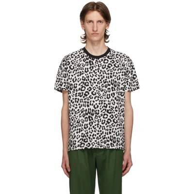 Shop Kenzo Off-white Leopard T-shirt In 3 Ecru