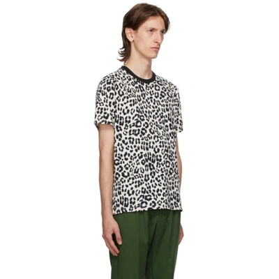 Shop Kenzo Off-white Leopard T-shirt In 3 Ecru