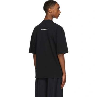 Shop Balenciaga Black Alien Medium Fit T-shirt In 9113 Black/