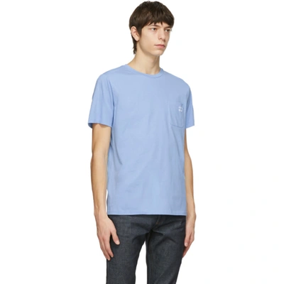 Shop Apc Blue Andrew T-shirt In Iaa Blue