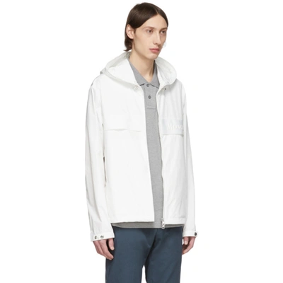 Shop Moncler White Benoit Jacket In 034 White