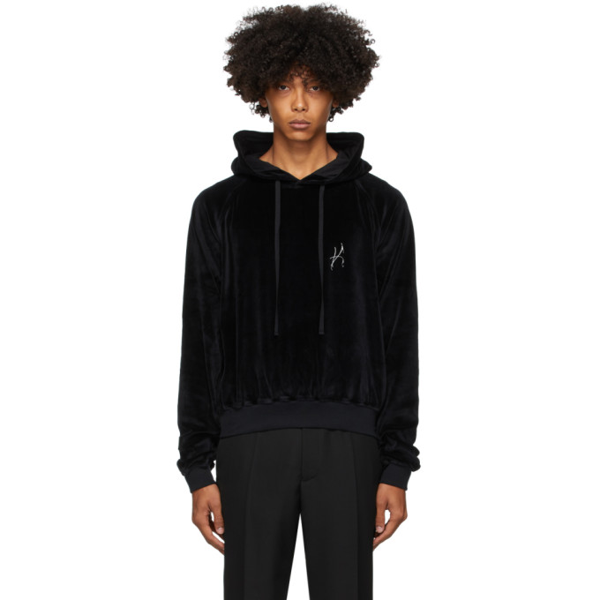haider ackermann velour hoodie