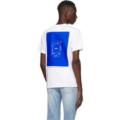 Shop Benjamin Edgar Ssense Exclusive White & Blue Box T-shirt