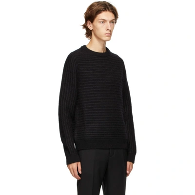 Shop Saint Laurent Black Sailor Knit Sweater In 1000 Black