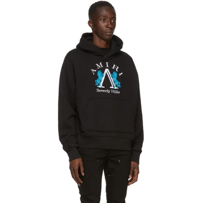 Shop Amiri Black Beverly Hills Hoodie