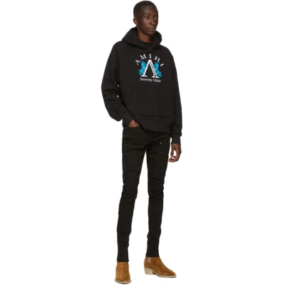 Shop Amiri Black Beverly Hills Hoodie